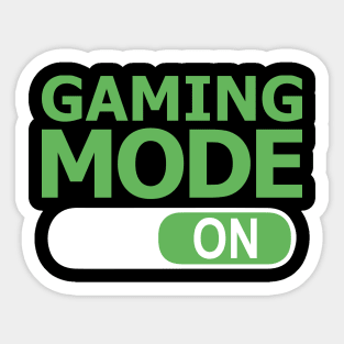 Gaming Mode On Funny Gamer Sticker